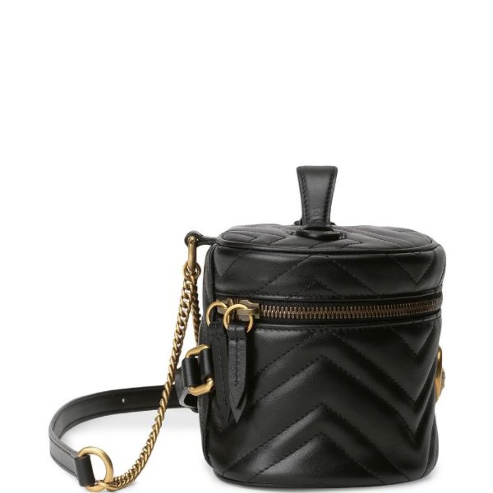 Gucci GG Marmont Matelasse Mini Backpack in Black NEW WITH DUSTBAG - Picture 3 of 14